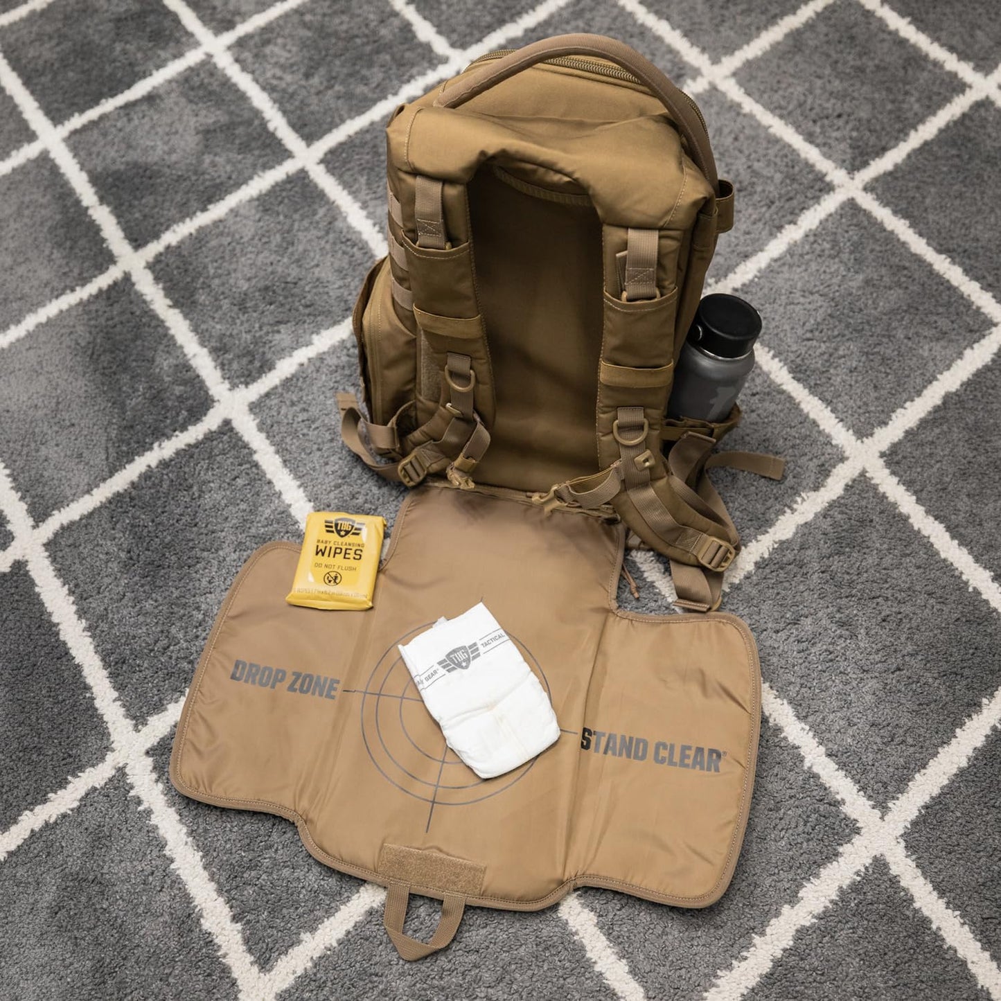 Tactical Baby Gear Daypack Tactical Diaper Bag Backpack | Black