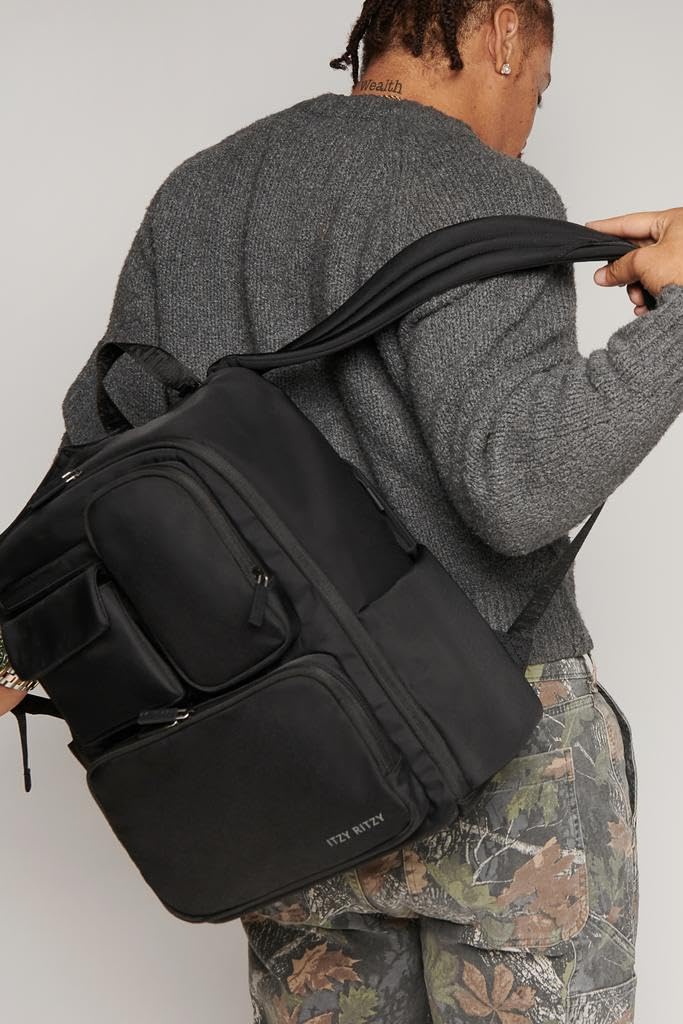 Itzy Ritzy Utility Diaper Bag Backpack 17 Pockets + Changing Pad