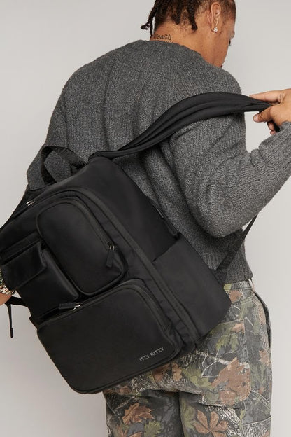 Itzy Ritzy Utility Diaper Bag Backpack 17 Pockets + Changing Pad