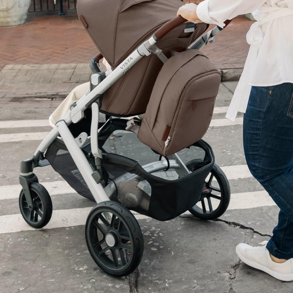 UPPAbaby Changing Backpack – Gregory Blue Mélange/Saddle Leather