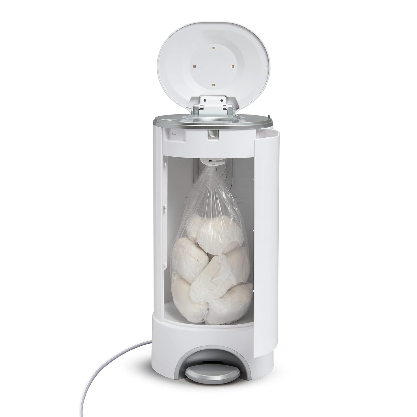 Munchkin UV Diaper Pail – Superior Odor Control | White