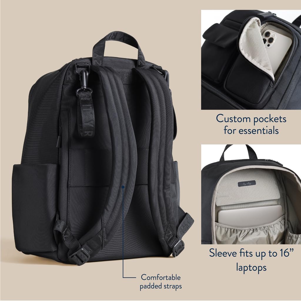 Itzy Ritzy Utility Diaper Bag Backpack 17 Pockets + Changing Pad