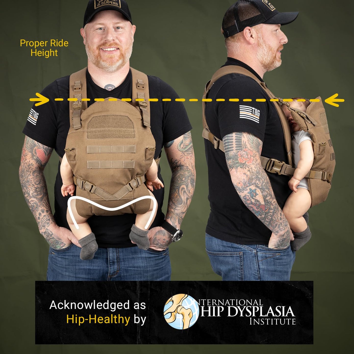 Tactical Baby Gear Tactical Baby Carrier for Dads | Black