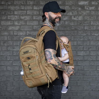 Tactical Baby Gear Daypack Tactical Diaper Bag Backpack | Black