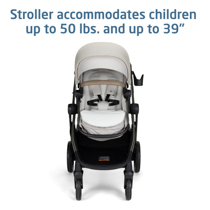Maxi-Cosi Zelia Pro 5-in-1 Travel System & Stroller | Classic Oat