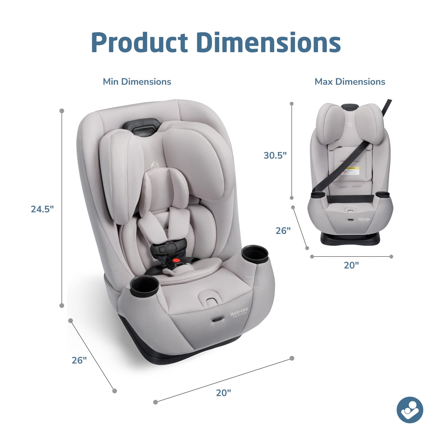Maxi-Cosi Pria All-in-One Convertible Car Seat | SeaDrift