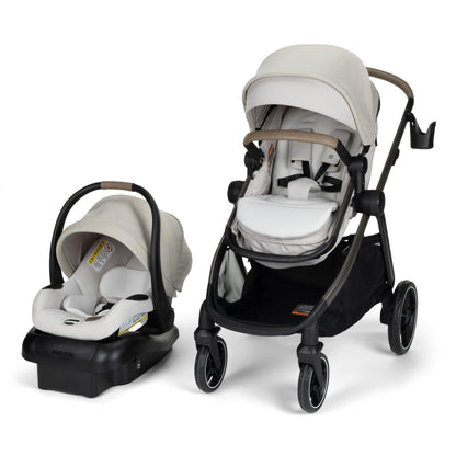 Maxi-Cosi Zelia Pro 5-in-1 Travel System & Stroller | Classic Oat