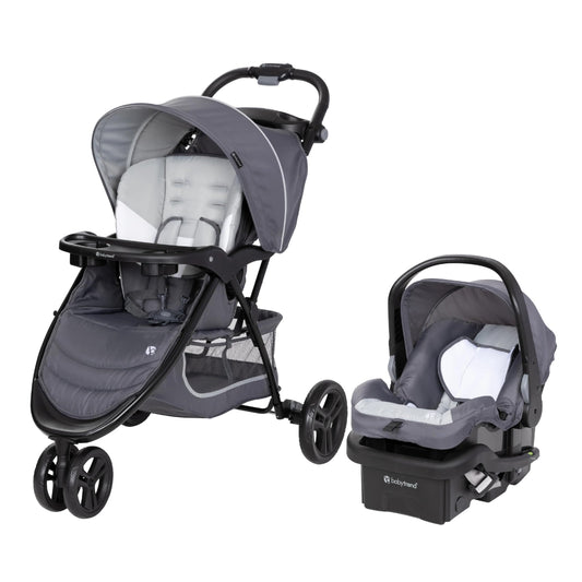 Baby Trend EZ Ride Travel System with Infant Car Seat – Dash Grey