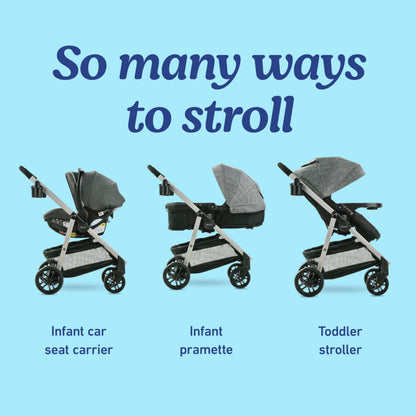 Graco Modes Pramette Travel System Stroller & SnugRide Car Seat