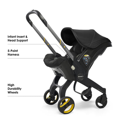 Doona Car Seat & Stroller All-in-One Travel System – Nitro Black