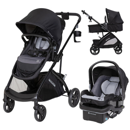 Baby Trend Passport Switch 6-in-1 Stroller Travel System – Black
