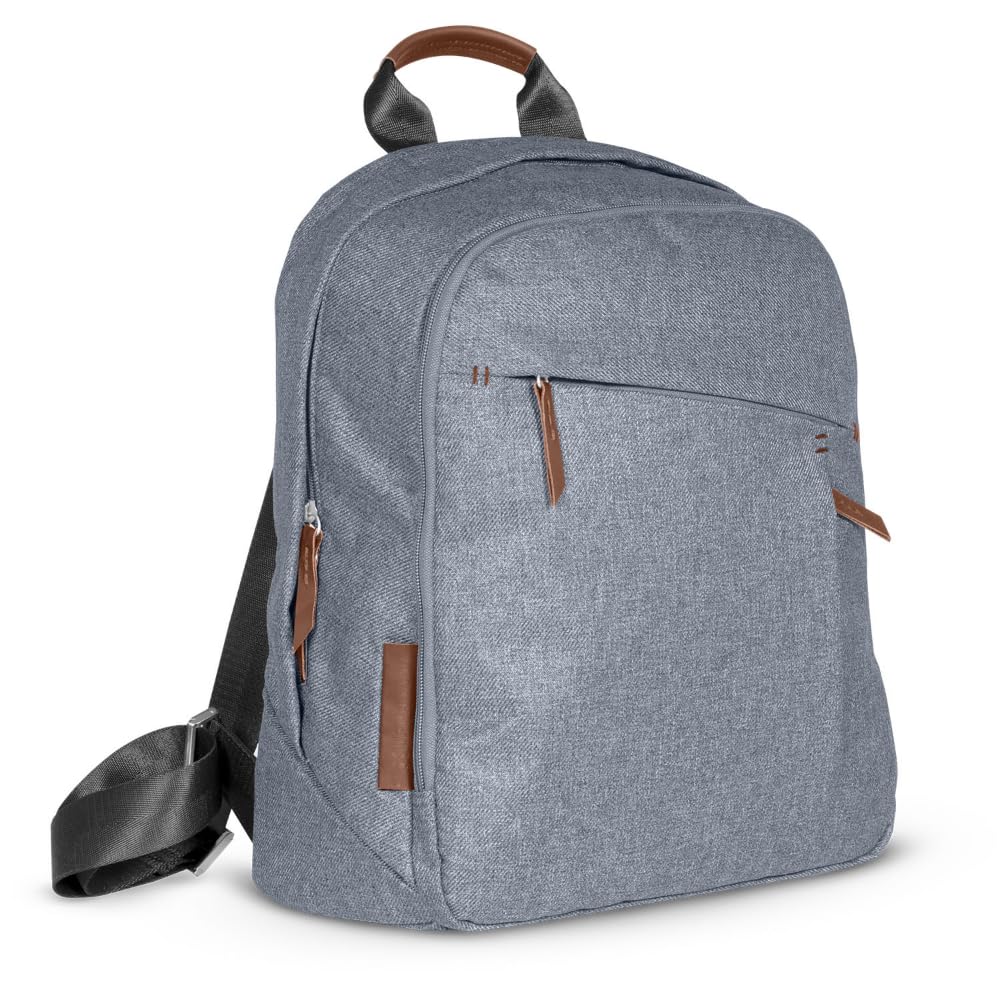 UPPAbaby Changing Backpack – Gregory Blue Mélange/Saddle Leather