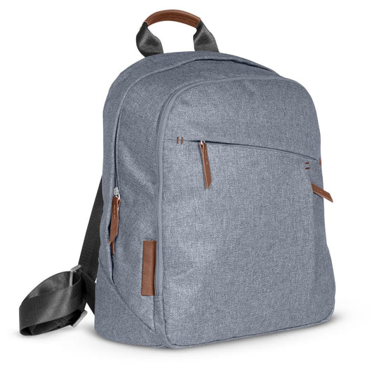 UPPAbaby Changing Backpack – Gregory Blue Mélange/Saddle Leather