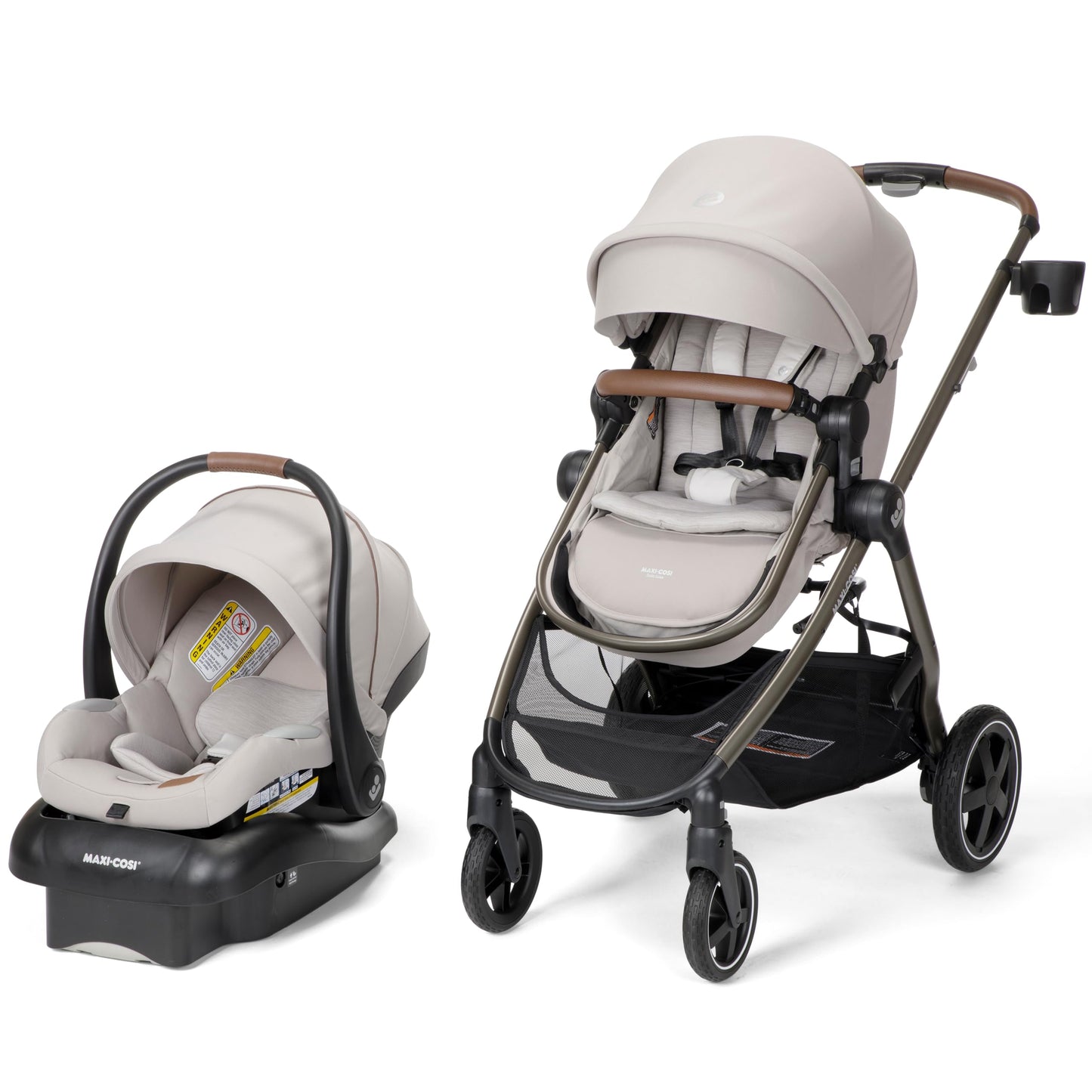 Maxi-Cosi Zelia 2 Luxe 5-in-1 Travel System | New Hope Tan