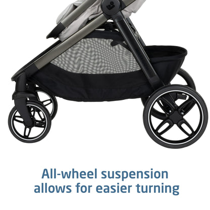 Maxi-Cosi Zelia Pro 5-in-1 Travel System & Stroller | Classic Oat