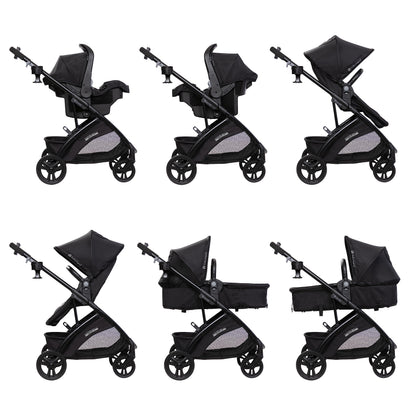Baby Trend Passport Switch 6-in-1 Stroller Travel System – Black
