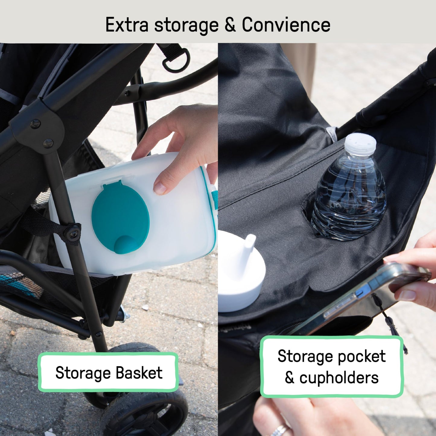 Ingenuity 3D Mini Lightweight Compact Umbrella Stroller, Gray