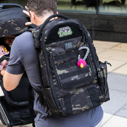 Tactical Baby Gear Daypack Tactical Diaper Bag Backpack | Black