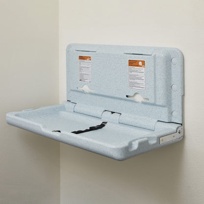 ECR4Kids Wall-Mounted Baby Changing Station – Grey Speckled
