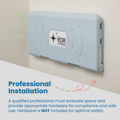 ECR4Kids Wall-Mounted Baby Changing Station – Grey Speckled